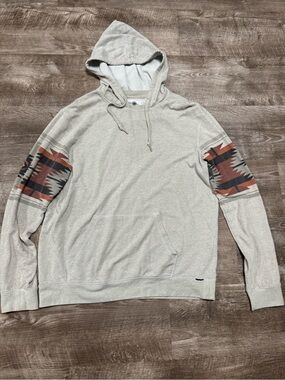 ON THE BYAS By PacSun Aztec Sleeve Print Hoodie Size Large